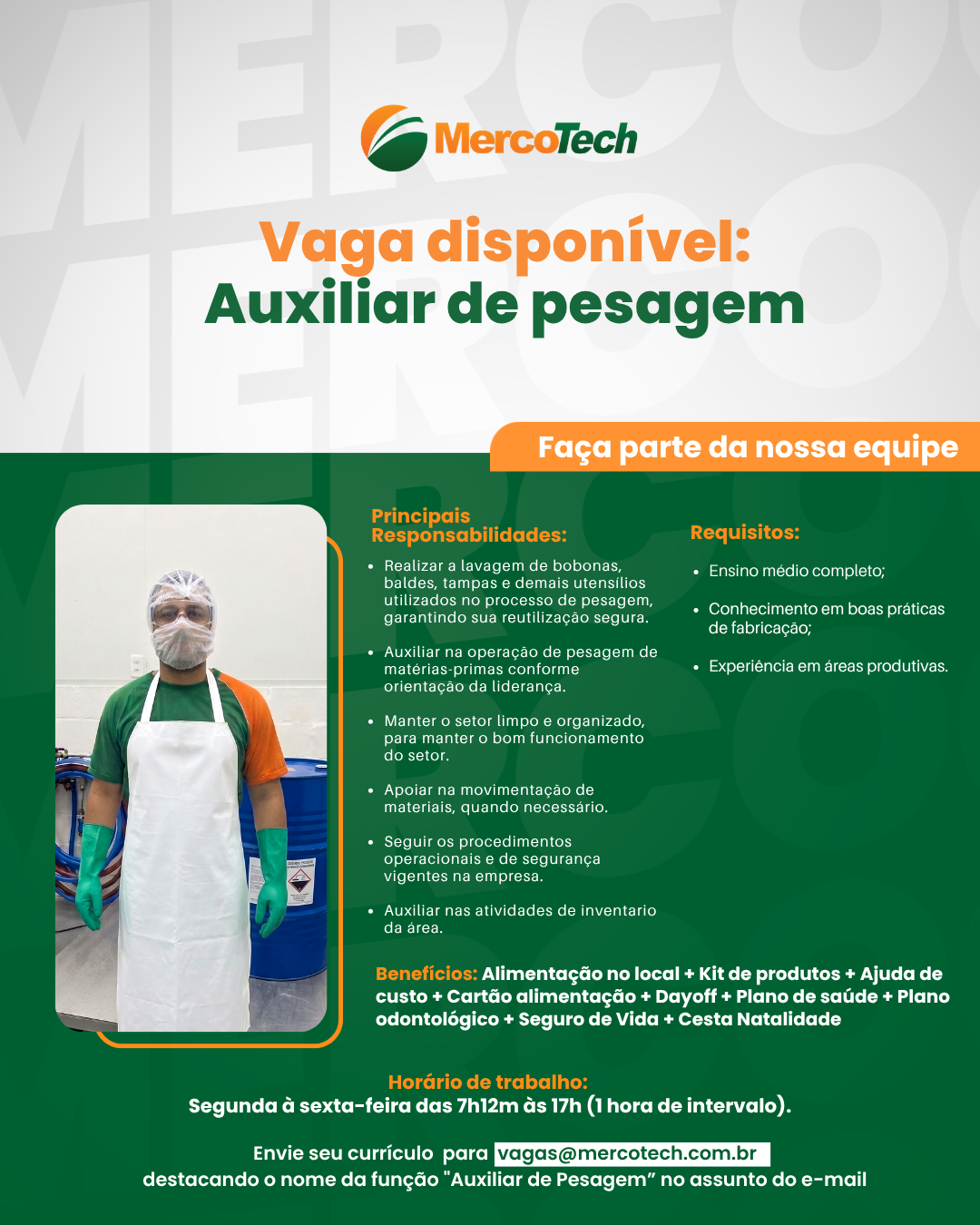 AUXILIAR DE PESAGEM